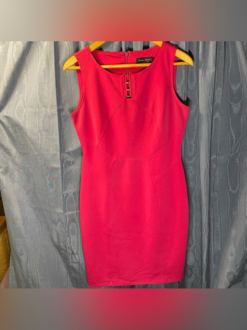 Ivanka Trump Hot Pink Sheath Dress Size 8